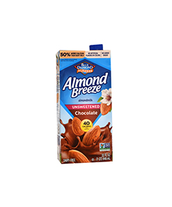 leche almendra de chocolate sin azucar blue diamond 32 oz