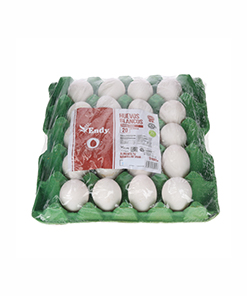 medio carton de huevos 15 