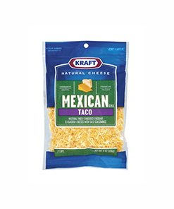 queso rallado para tacos kraft 8 oz
