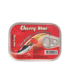 sardinas cherry star en tomate 106 gr