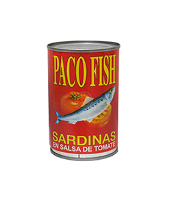 sardinas paco fish en salsa de tomate 15 oz