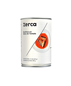 sardinas zerca tomate tall 15 oz